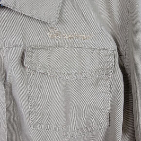 Longaberger Homestead Women's Size Medium Full Zip Khaki Color Jacket - Picture 5 of 8